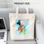 Túi vải tote CÔ BÉ ĐI HỌC HẠNH PHÚC Túi canvas đi chơi đi học thời trang dài 35x40 tota045 HÌNH IN SẮC NÉT