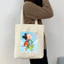 Túi vải tote CÔ BÉ ĐI HỌC HẠNH PHÚC Túi canvas đi chơi đi học thời trang dài 35x40 tota045 HÌNH IN SẮC NÉT