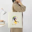 Túi vải tote in hình bé gái má hồng cute Túi canvas đi chơi đi học thời trang dài 35x40 tota040 HÌNH IN SẮC NÉT