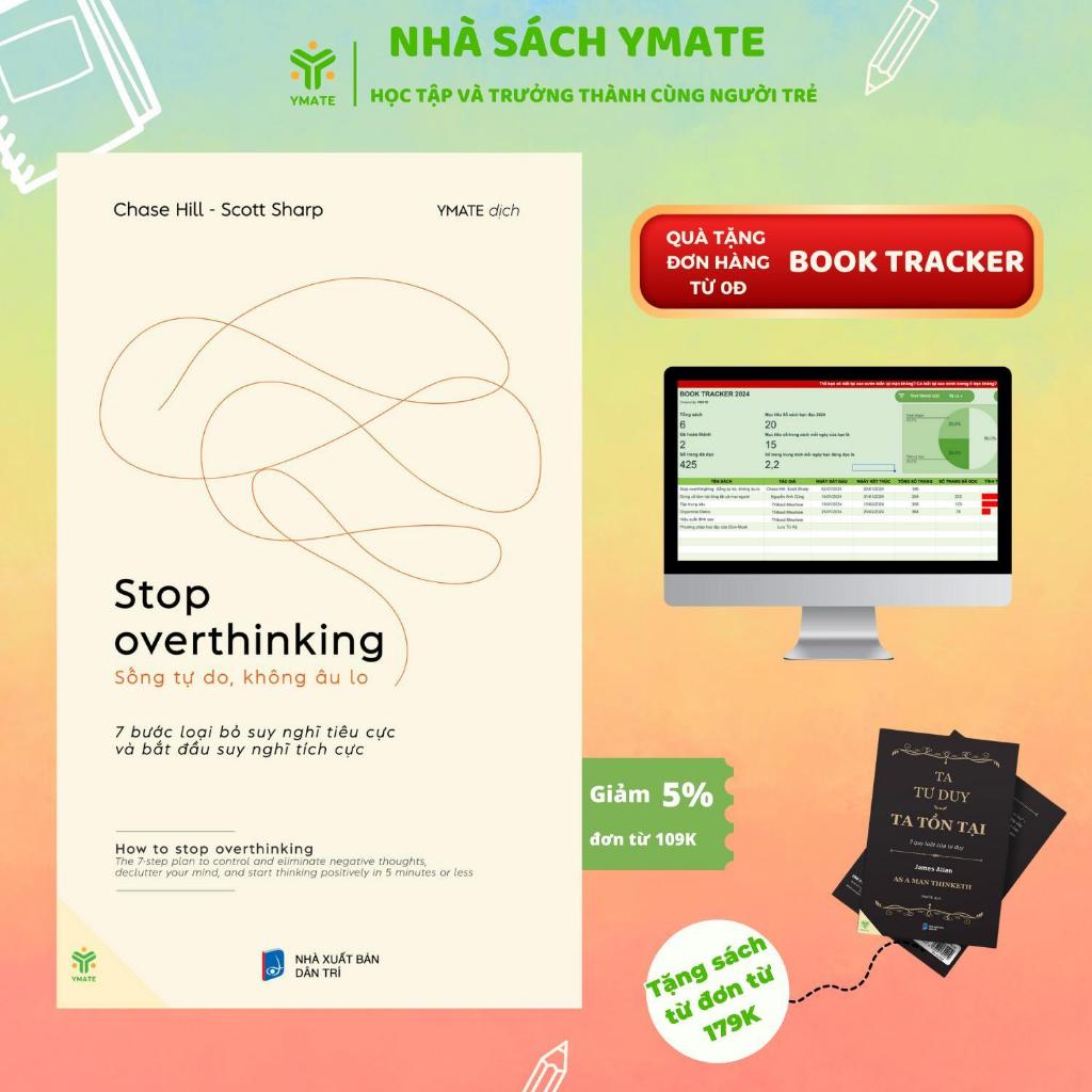 Ảnh Sách- Stop Overthinking + Đừng Cố Làm Hài Lòng Tất Cả Mọi Người - YMATE 1