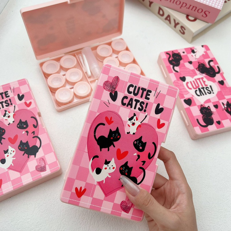 khay đựng Lens 6 ô CUTE CATS Muneyes