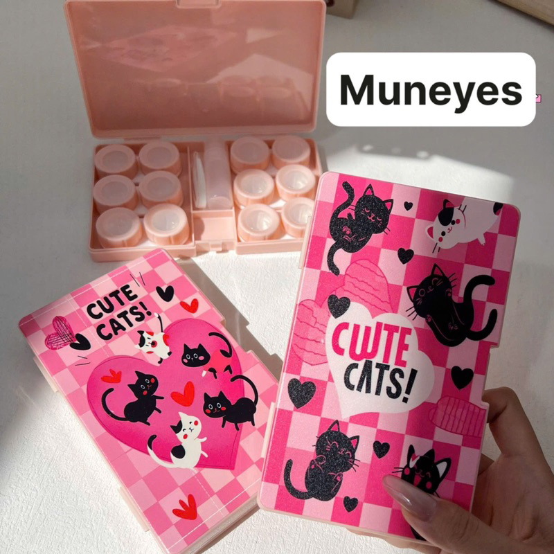 khay đựng Lens 6 ô CUTE CATS Muneyes