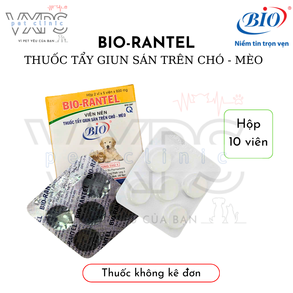 Bio Rantel - Tẩy giun sán dành cho chó và mèo | Shopee Việt Nam