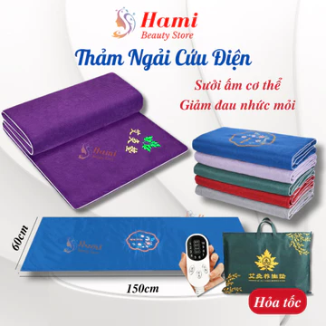 Thảm ngải cứu đông y Trung Hoa sưởi ấm, giảm đau mỏi vai gáy xương khớp | Đệm sưởi điện ngải cứu | Nệm ngải cứu 60*150cm