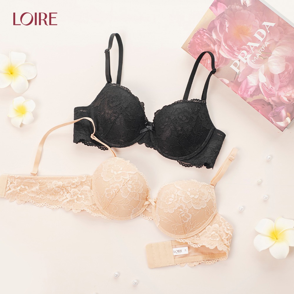 Áo Lót Ren Hoa Có Gọng Đệm 1cm Định Hình Ngực Loirechic BRTS196