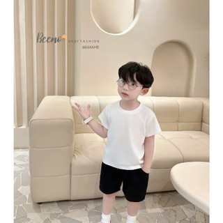 Áo cotton cộc tay basic đen trắng Beemo 🐝Shop Yêu Thích🐝
