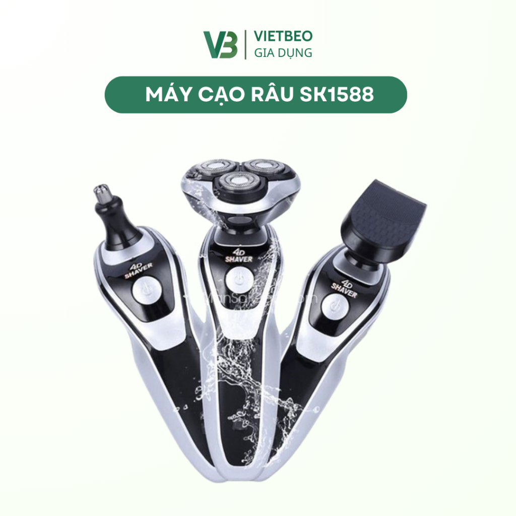 Máy cạo râu SK1588 3 in 1 thông minh DIDOOGLT, Máy cạo râu chống nước ...