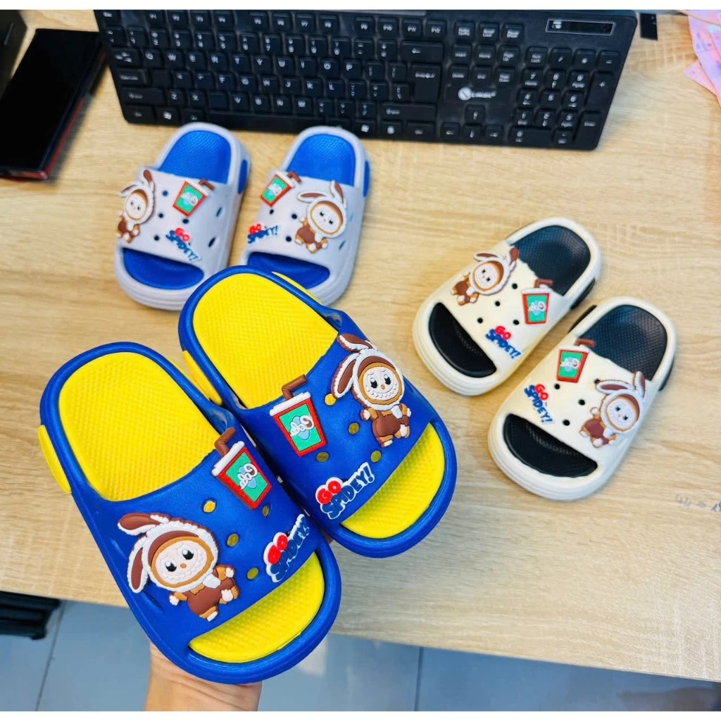 Bộ 6 Sticker có nút gắn dép đủ loại cho bé trai bé gái siêu xinh