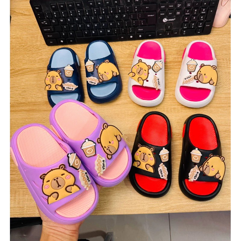 Bộ 6 Sticker có nút gắn dép đủ loại cho bé trai bé gái siêu xinh
