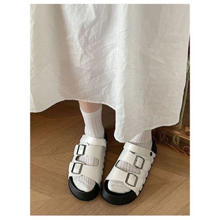 (Sẵn Trắng) Dép Quai Hậu Sandal Đi Được 2 Kiểu Có Quai Ulzzang Đẹp Êm