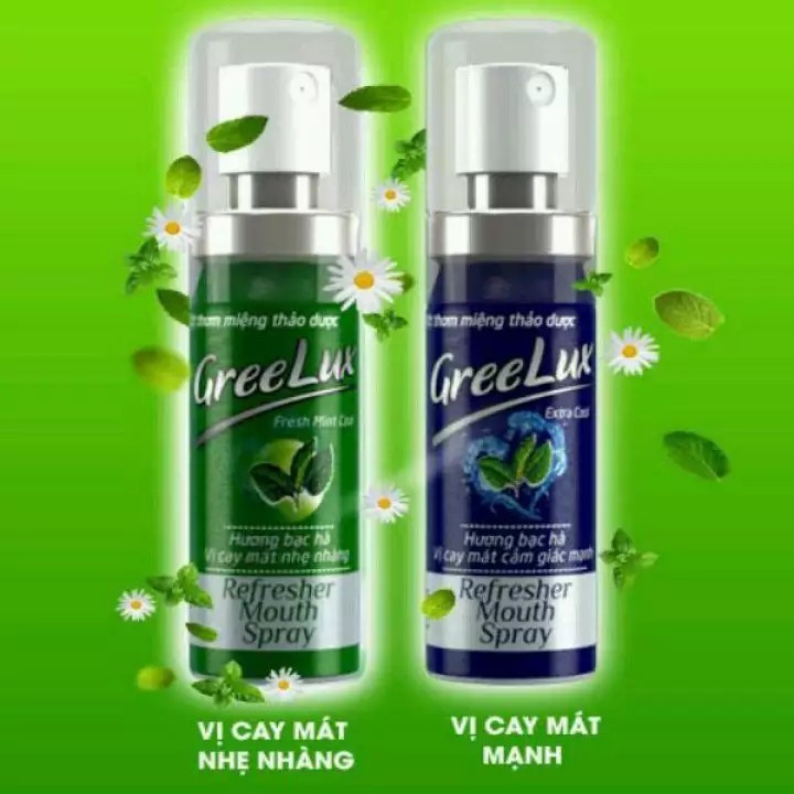 Xịt Thơm Miệng Greelux - Khử Mùi Nhanh, Chăm Sóc Răng Miệng (12ml)