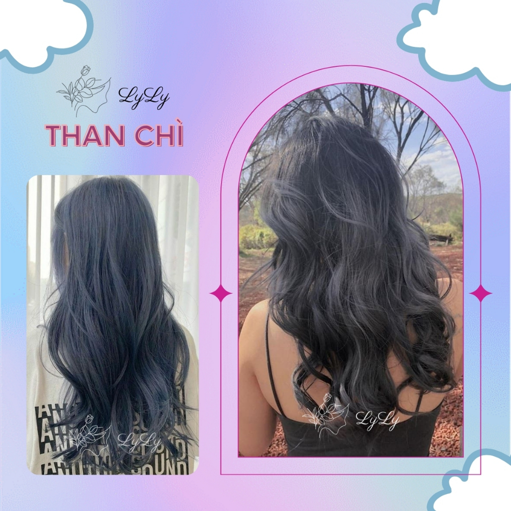 Thuốc nhuộm tóc màu Than Chì, thuốc nhuộm tóc cao cấp, kem nhuộm tóc tại nhà tiện lợi COLORKING