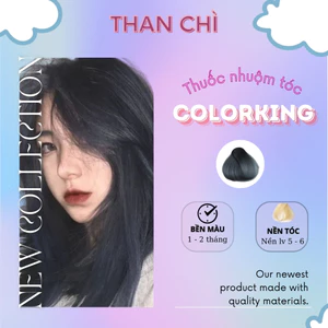 Thuốc nhuộm tóc màu Than Chì, thuốc nhuộm tóc cao cấp, kem nhuộm tóc tại nhà tiện lợi COLORKING