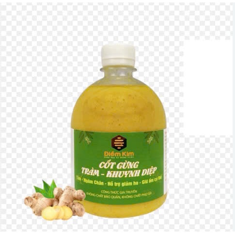 [DATE 25/10/2026] Cốt Gừng Tràm Khuynh Diệp Điềm Kim 500ml-Pha tắm Mẹ và Bé, ngâm chân , giữ ấm