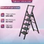 Thang ghế chữ A bản to 5 bậc thép cacbon 1,45M tay vịn xếp gọn Nhập Khẩu FUJIHOME, thang xếp gọn đa năng gia đình