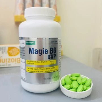 Viên uống bổ sung Magie B6 bổ thần kinh - Chai 250 viên