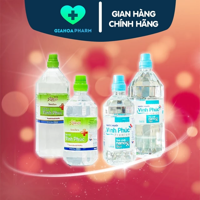 Nước muối Vĩnh Phúc SIÊU TO KHỔNG LỒ - Dung dịch nước muối sinh lý súc miệng, họng, rửa mặt ngăn mụn, sạch răng miệng
