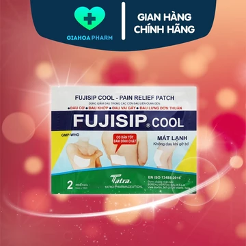 Cao dán mát lạnh Fujisip Cool - Miếng dán giảm đau cơ, khớp, đau lưng, cổ, vai gáy, bầm tím, bong gân