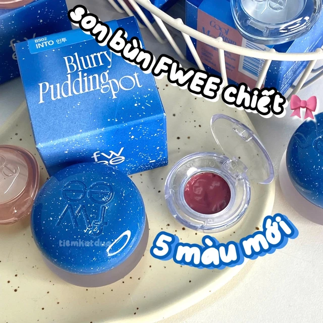 [SON CHIẾT - ĐỌC MÔ TẢ VÀ HÌNH ẢNH] Son Kiêm Má Hồng Fwee Lip & Cheek Blurry Pudding Pot