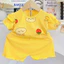 Đồ bộ bé gái vải tăm lạnh size 6 -14kg may rộng rãi, vải co giãn, mềm mại, hình in rõ nét