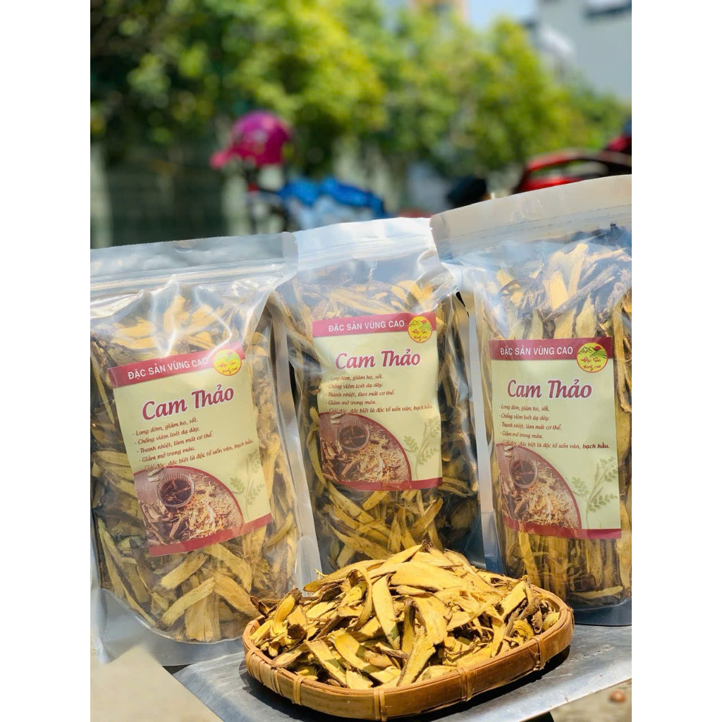 Cam Thảo khô thái lát 100g thơm, đẹp, thanh nhiệt, dưỡng nhan, giải độc, giải cảm