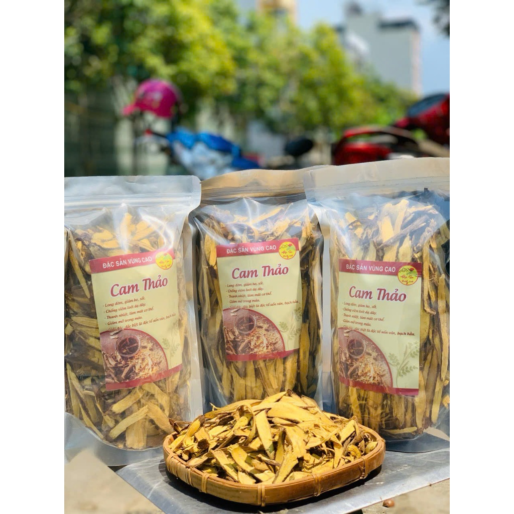 Cam Thảo khô thái lát 100g thơm, đẹp, thanh nhiệt, dưỡng nhan, giải độc, giải cảm