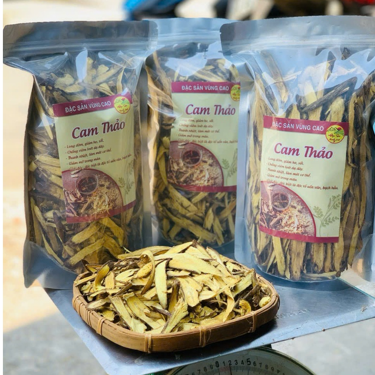 Cam Thảo khô thái lát 100g thơm, đẹp, thanh nhiệt, dưỡng nhan, giải độc, giải cảm
