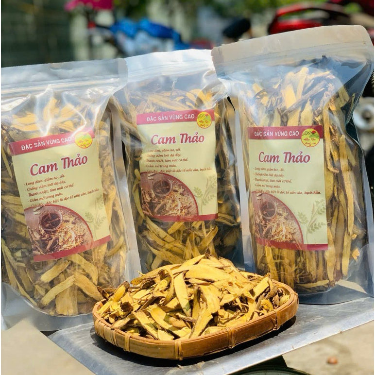 Cam Thảo khô thái lát 100g thơm, đẹp, thanh nhiệt, dưỡng nhan, giải độc, giải cảm