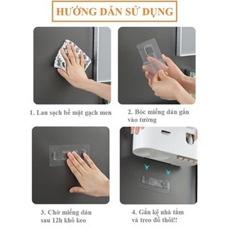 Miếng dán thay thế cho kệ để đồ nhà tắm ecoco,Oenon, bộ nhả kem, hộp đựng giấy vệ sinh,móc dán tường chịu lực siêu chắc. | BigBuy360 - bigbuy360.vn