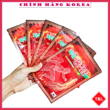 [10 gói đỏ] Cao dán sâm hàn quốc Power đỏ chính hãng - Cao dán hồng sâm hỗ trợ giảm đau lưng, đau cổ, đau vai gáy