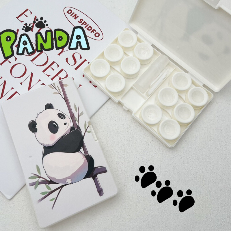 khay đựng Lens 6 ô Panda trèo cây Muneyes