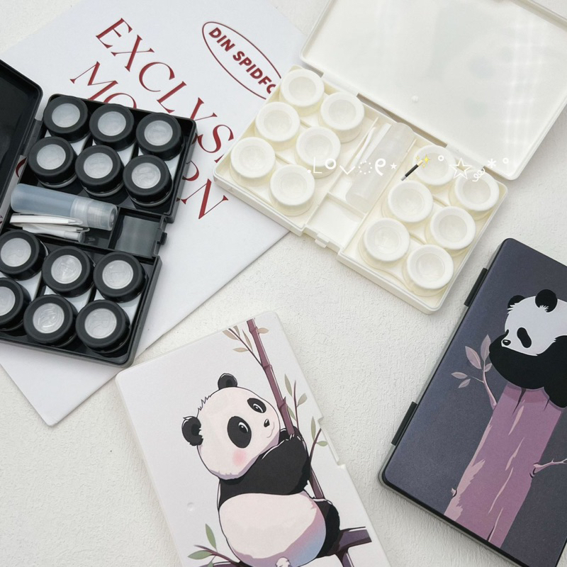 khay đựng Lens 6 ô Panda trèo cây Muneyes