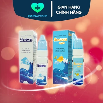Nước muối biển sâu xịt mũi Seacare (Baby) giúp vệ sinh sạch mũi, thông mũi, giảm viêm mũi xoang, ngừa nghẹt mũi, sổ mũi
