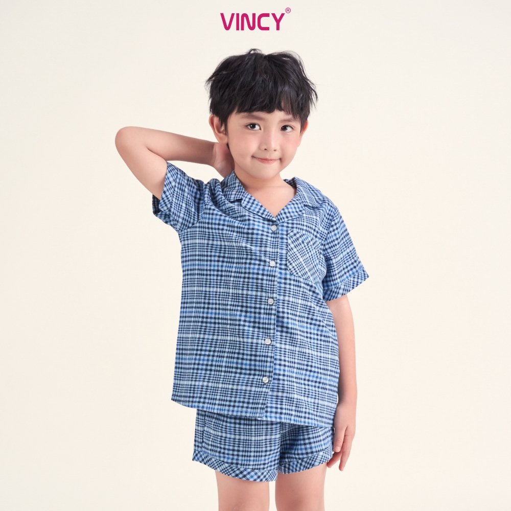 Ảnh Bộ pijama short chất kate, họa tiết đặc trưng cho Noel cho bé KSK066S92 3