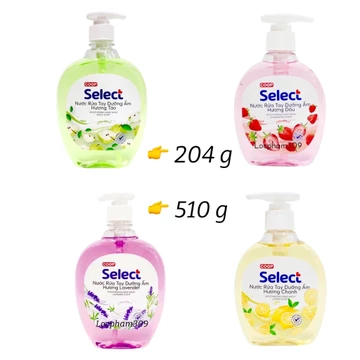Date xa- Nước rửa tay Select táo chanh dâu lavender 510g 204g dưỡng ẩm da không khô tay sạch khuẩn