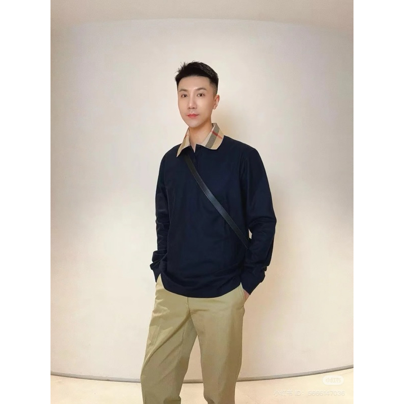⚡️[Hight Quality] Áo Polo Dài Tay B11erry Signature Shirts - Phối Điểm Nhấn Kê Cổ Đỉnh Nóc Kịch Trần Bay Phấp Phới Qccc