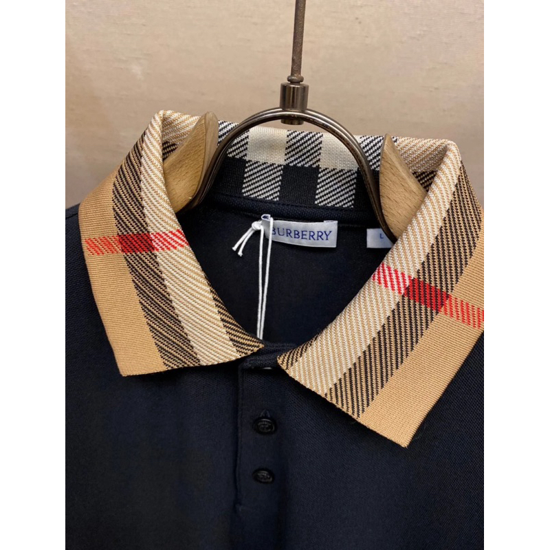 ⚡️[Hight Quality] Áo Polo Dài Tay B11erry Signature Shirts - Phối Điểm Nhấn Kê Cổ Đỉnh Nóc Kịch Trần Bay Phấp Phới Qccc