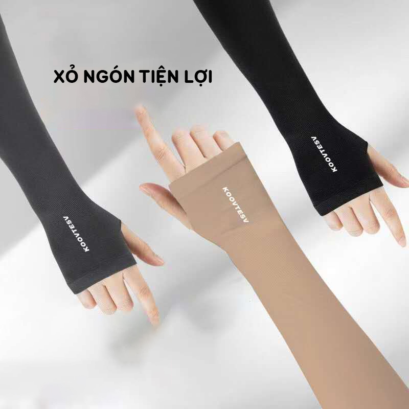 Găng tay chống năng UPF 50+ cao cấp, bao tay chống nắng chất liệu cotton thun lạnh thoáng khí - Ekiu Shop