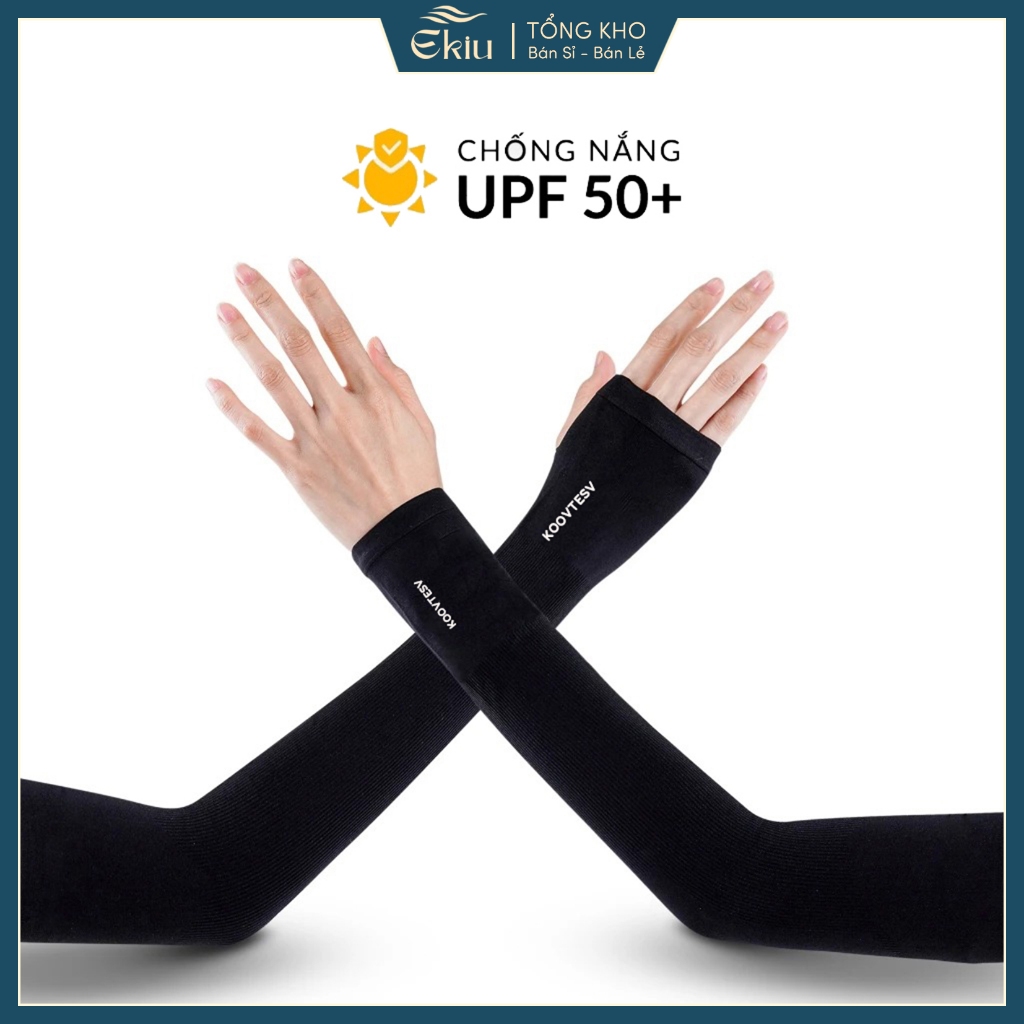 Găng tay chống năng UPF 50+ cao cấp, bao tay chống nắng chất liệu cotton thun lạnh thoáng khí - Ekiu Shop