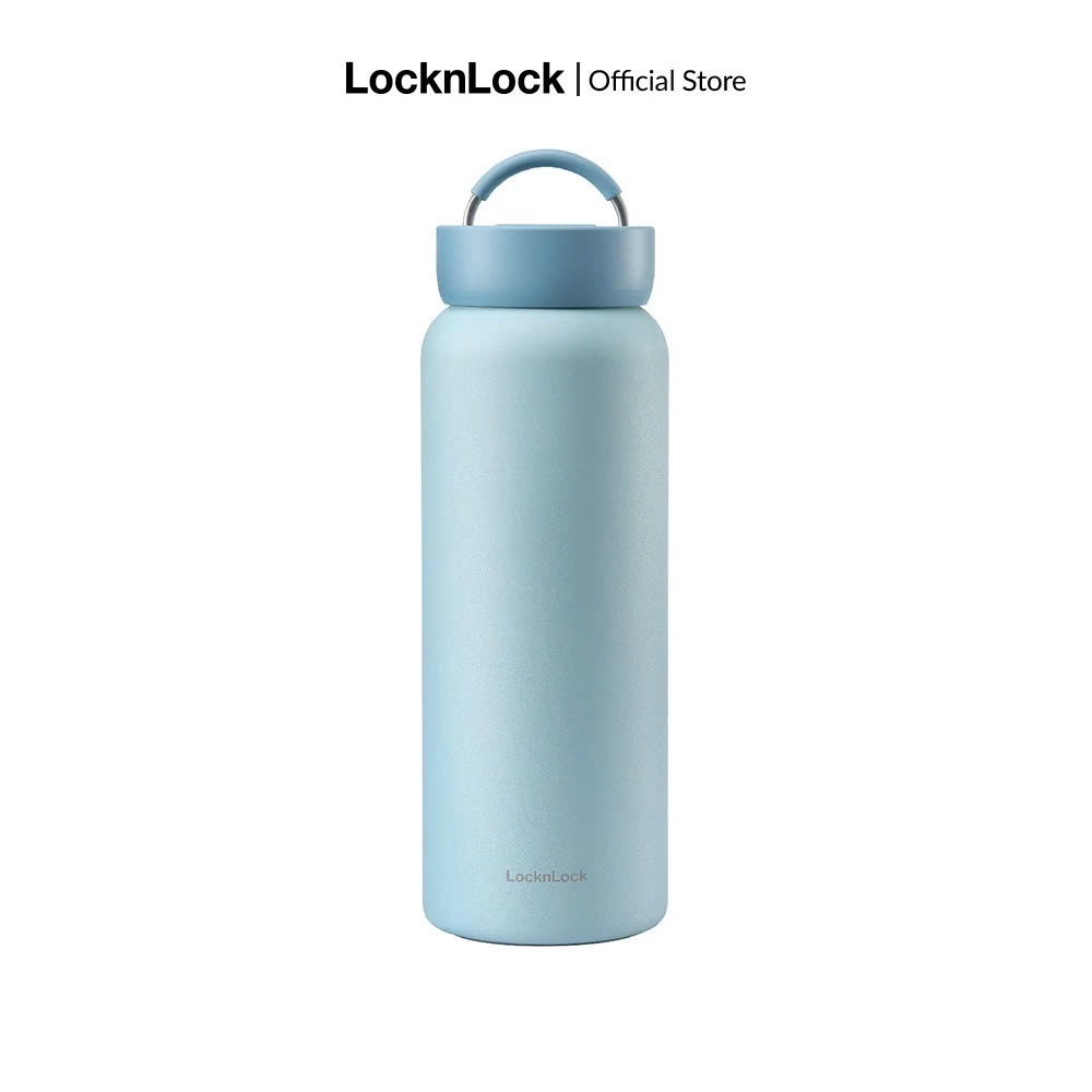 Bình giữ nhiệt LocknLock Jumbo Tumbler LHC4300 Màu Xanh Dương 900ml, có quai xách - K-MALL