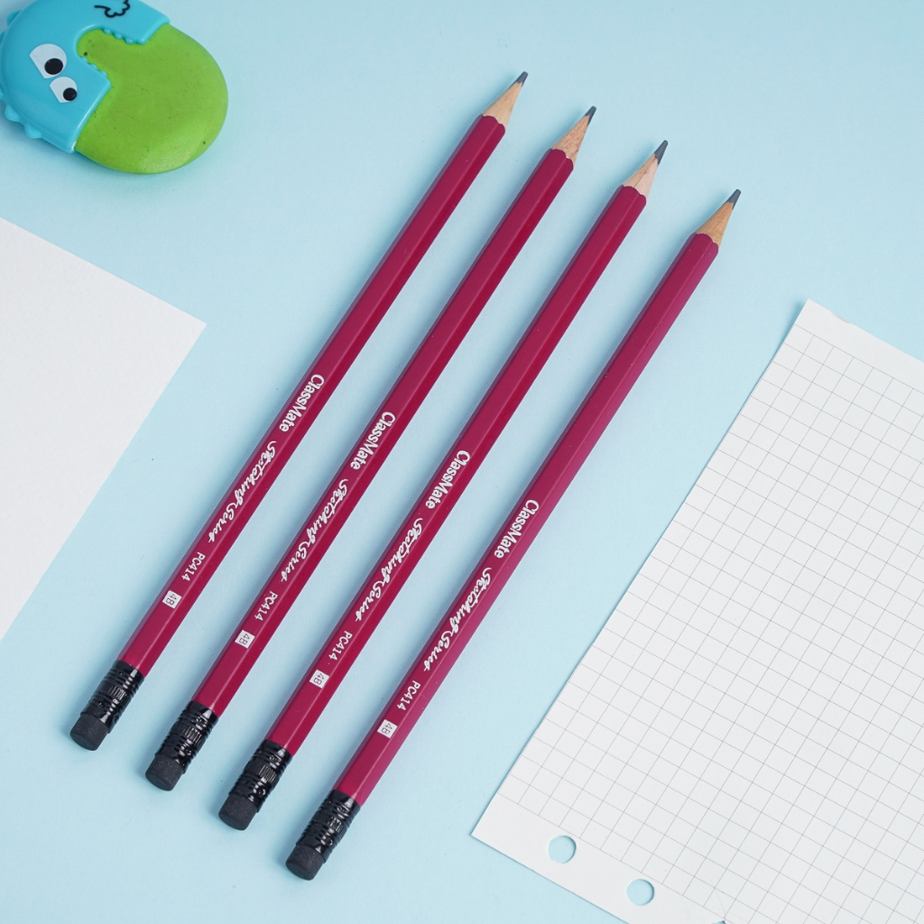 Bút Chì Classmate 2B/4B/6B - 1 Chiêc - Chì Mịn Phù Hợp Tập Viết, Tập Vẽ Lên Màu Đậm Nét Chuẩn