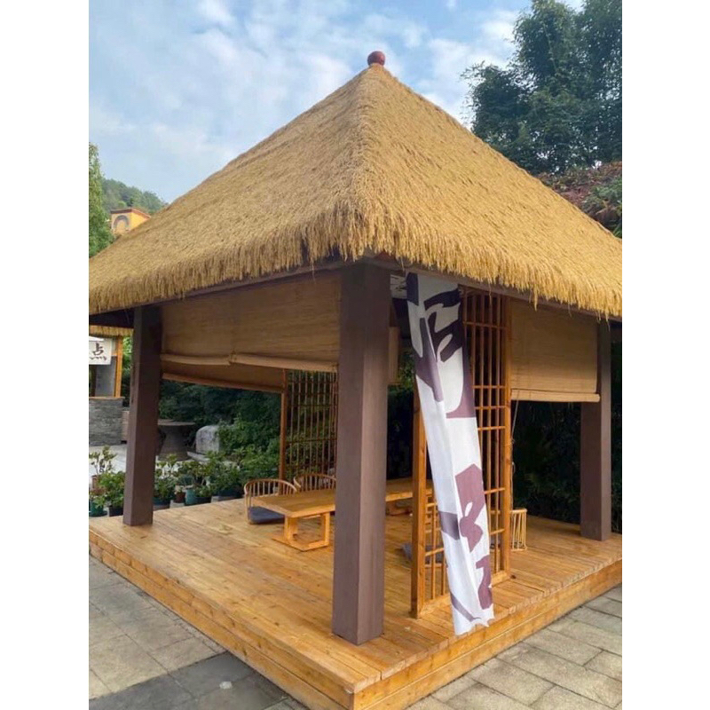 Rơm nhân tạo 10m vuông (1m *10m), trải mái nhà, làm chồi lều trại, khu du lịch, bảng quảng cáo.