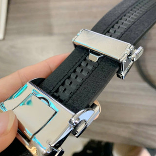 Thắt lưng dây nịt nam công sở khoá chữ h gạt tự động chất liệu da bò và da pu bản 3,5cm thatlungvidanamnu