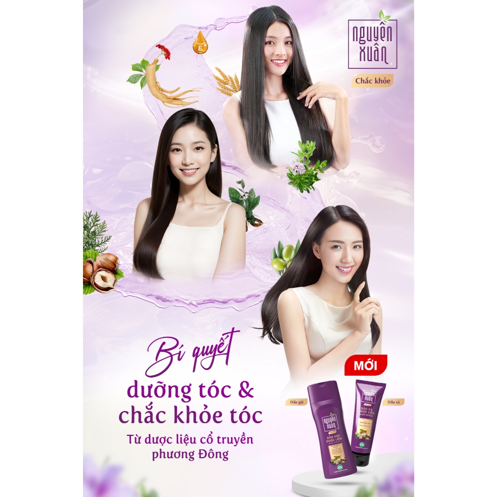 Ảnh Dầu gội Nguyên Xuân Chắc Khỏe 350ml KM 35ml - Dành cho tóc yếu, dễ gãy rụng 3
