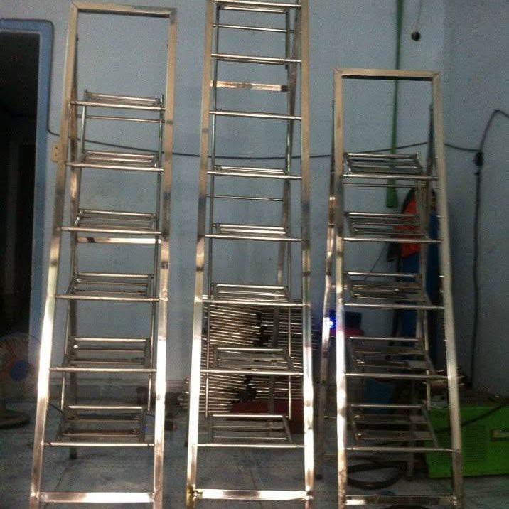 Thang Inox vuông 40 siêu chắc chắn, siêu bền- thang thắp nhang bằng ...
