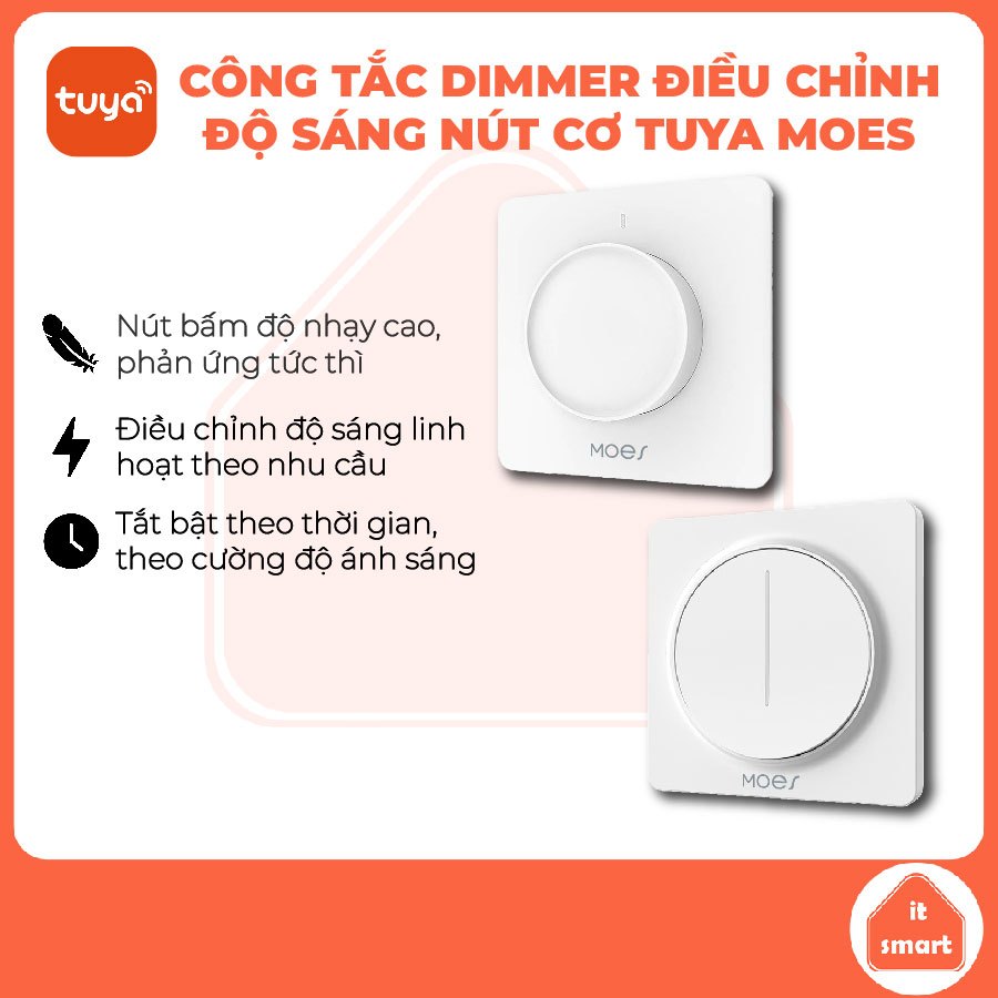 Công tắc chiết áp đèn thông minh MOES