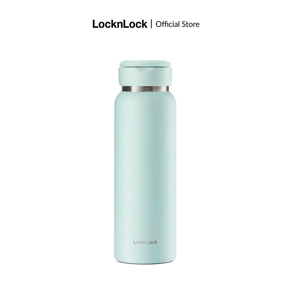 Bình giữ nhiệt LocknLock Sling Ring Tumbler LHC4322 Màu Xanh Ngọc, 800ml, có quai xách - K-MALL