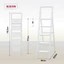 Thang gấp gọn chữ A 2- 5 bậc thép carbon FUJIHOME Nhập Khẩu, thang ghế tay vịn bản to rộng đa năng step ladder