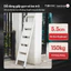 Thang gấp gọn chữ A 2- 5 bậc thép carbon FUJIHOME Nhập Khẩu, thang ghế tay vịn bản to rộng đa năng step ladder