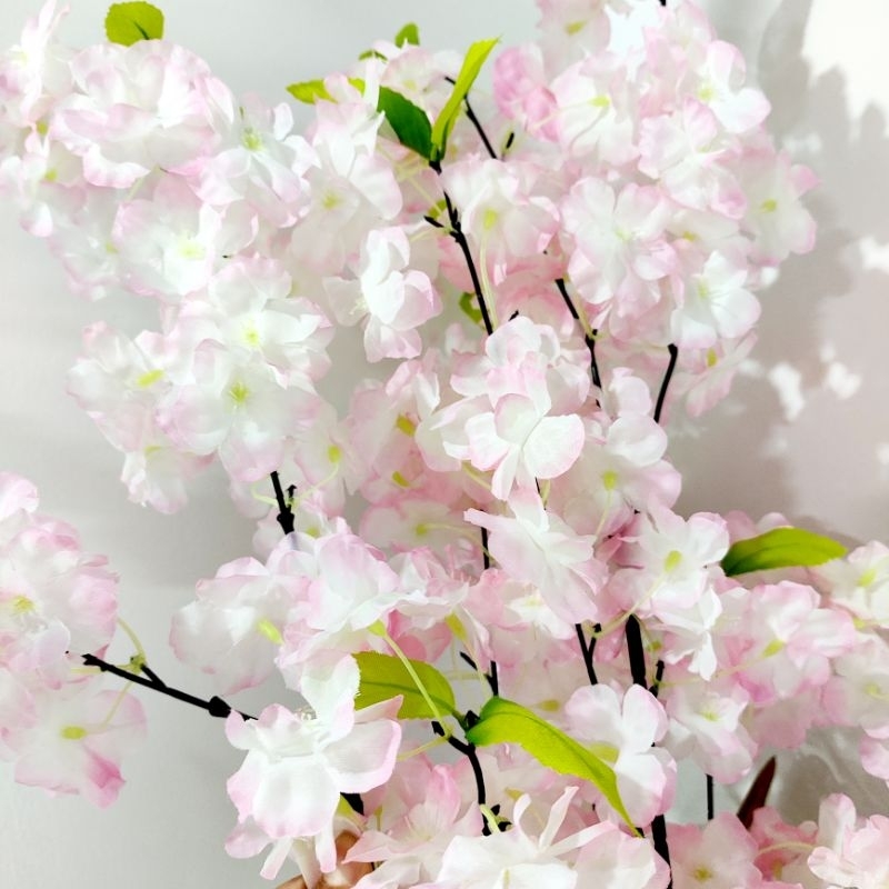 Hoa Anh Đào Sakura 1 cành 4 nhánh hoa trang trí không gian Nhật